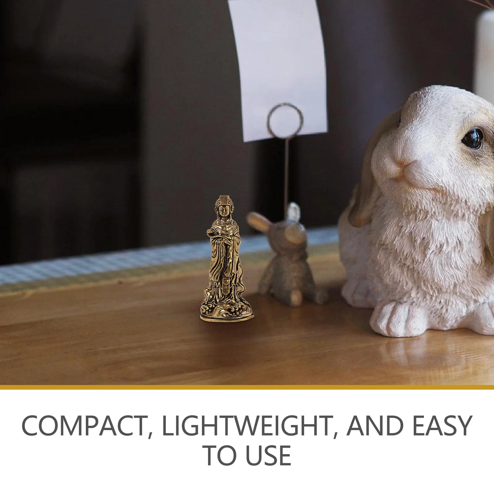 

Brass Statue Mini Desktop Decoration Crafted With Exquisite Artistry Intricate Design For Indoor Home Decor Symbolizing