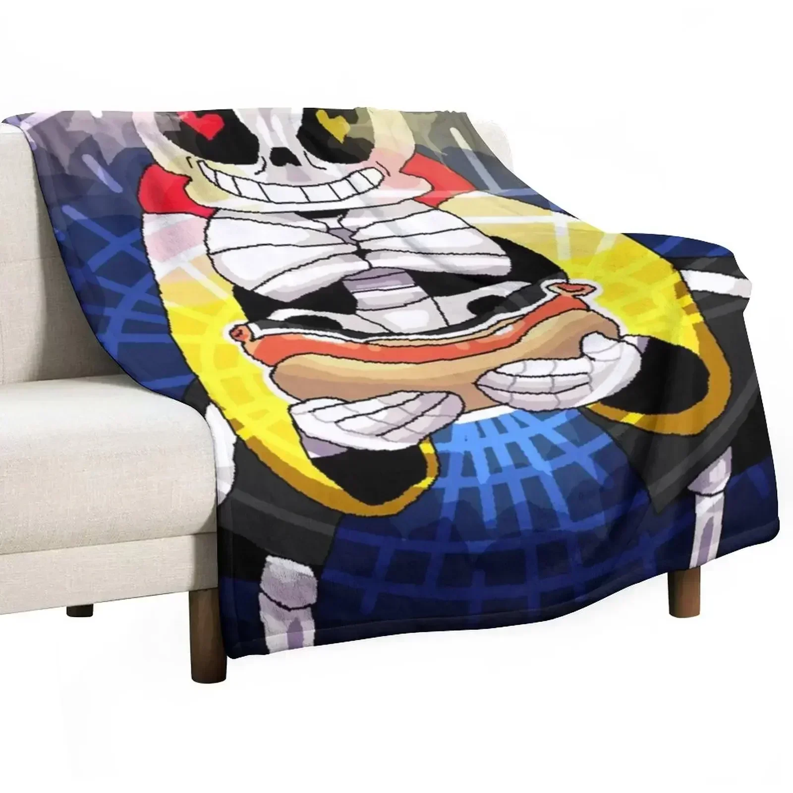 

Hot Dog Sans Offers You His 'Dog Throw Blanket Warm Flannel Blanket for Couch Chair Bedroom