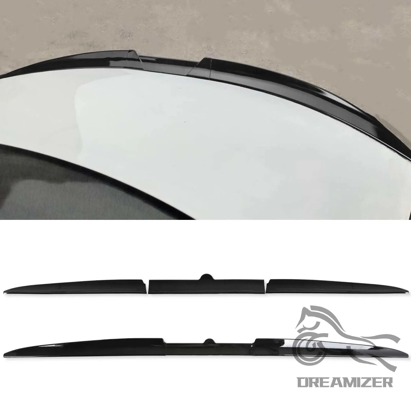 Universal Car Spoiler Roof Rear Tail Wing Trunk DIY Refit Decoration Auto Racing For Peugeot 206 207 Clio 4 Mazda Cx5 Audi A4 B8
