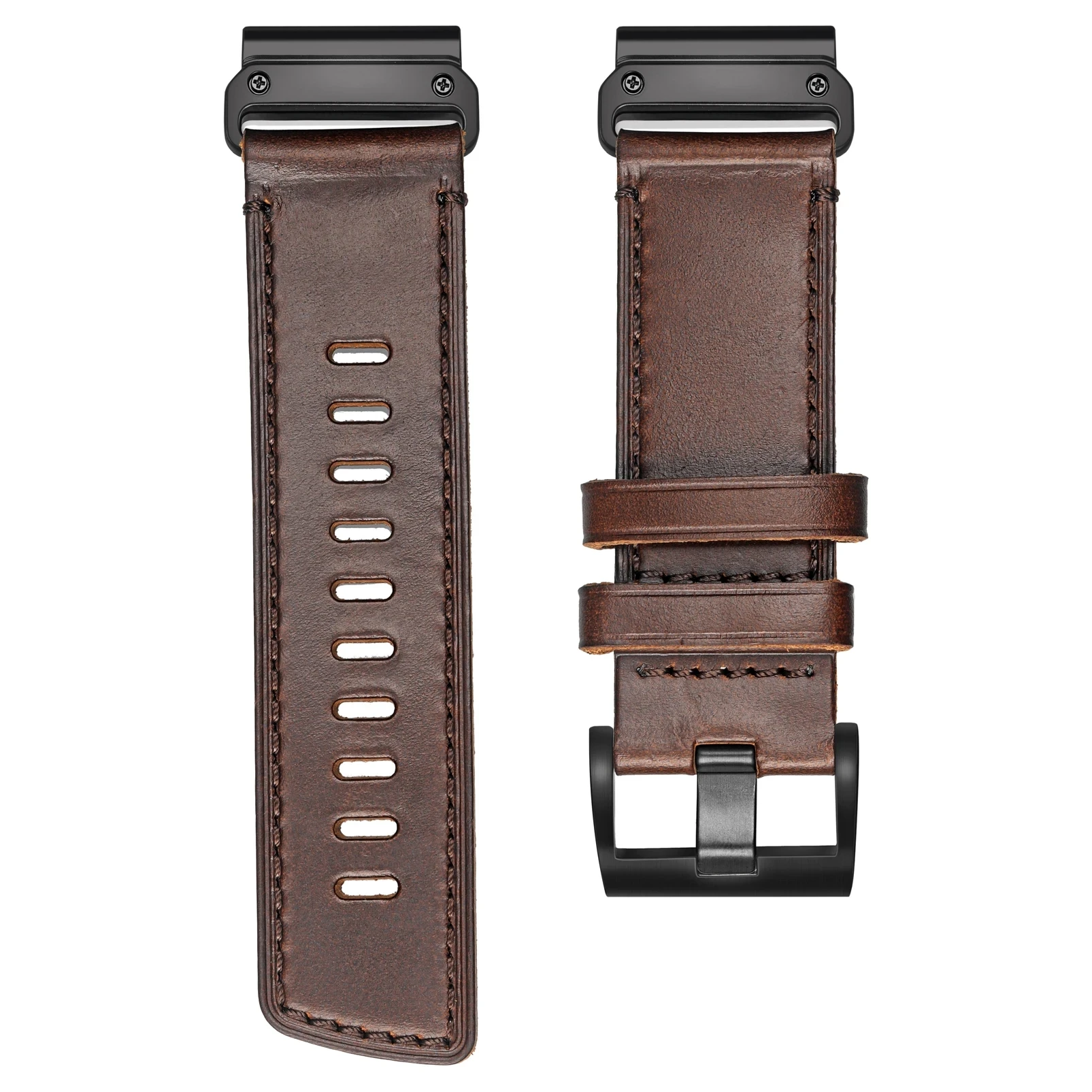 

Hemsut Quickfit Strap for Garmin Watch Bands Handmade Correa Horween Leather Bracelet Fenix 7 MK3 MARQ Instinct Tactix 22mm 26mm