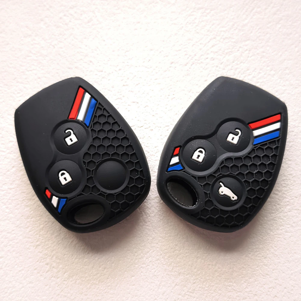 Étui pour clé télécommande de voiture à 2/3 boutons, coque Fob pour Renault Megane Modus Espace Laguna Duster Logan DACIA Sandero Fluence Clio