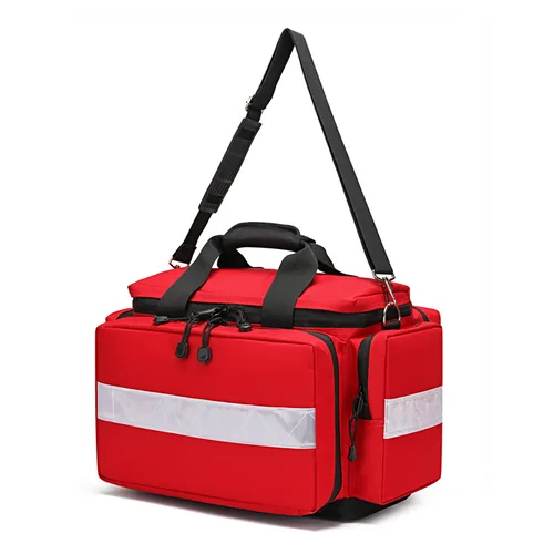 Imagen 2 del producto Botiquín de primeros auxilios de emergencia para exteriores, bolsa médica de rescate, estuche de gran capacidad, mochila de viaje Oxford reflectante impermeable con múltiples bolsillos