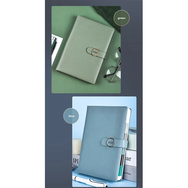 2022 Planner Organizer A5 โน้ตบุ๊คและสมุดบันทึกหัวเข็มขัดNotepad Office Sketchbookเครื่องเขียนโน้ตบุ๊คไดอารี่นักเรียน