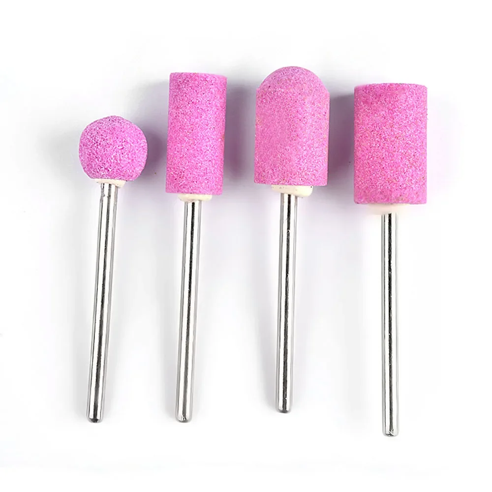 12 pz/set punte da trapano per unghie al quarzo dispositivo elettrico di ricambio per testina per manicure per manicure pedicure lucidatura mulino taglierina lima per unghie