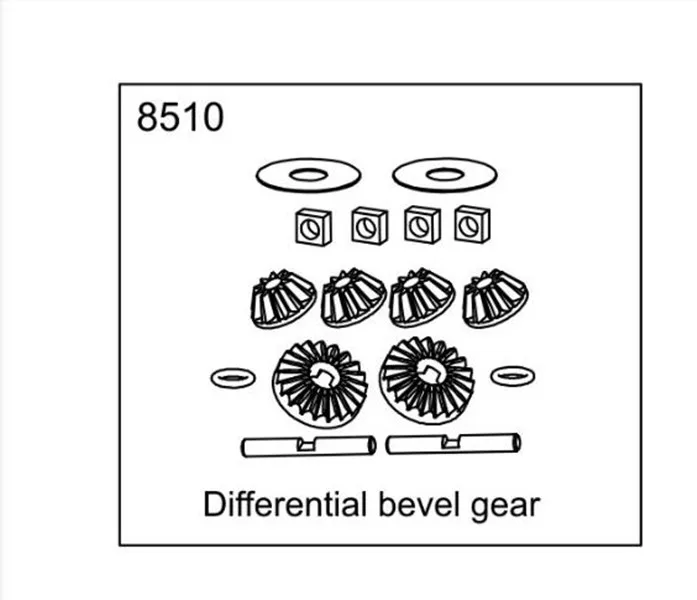 

ZD racing EX07 super sports car 1/7 original accessories front and rear universal 8510 planetary gear