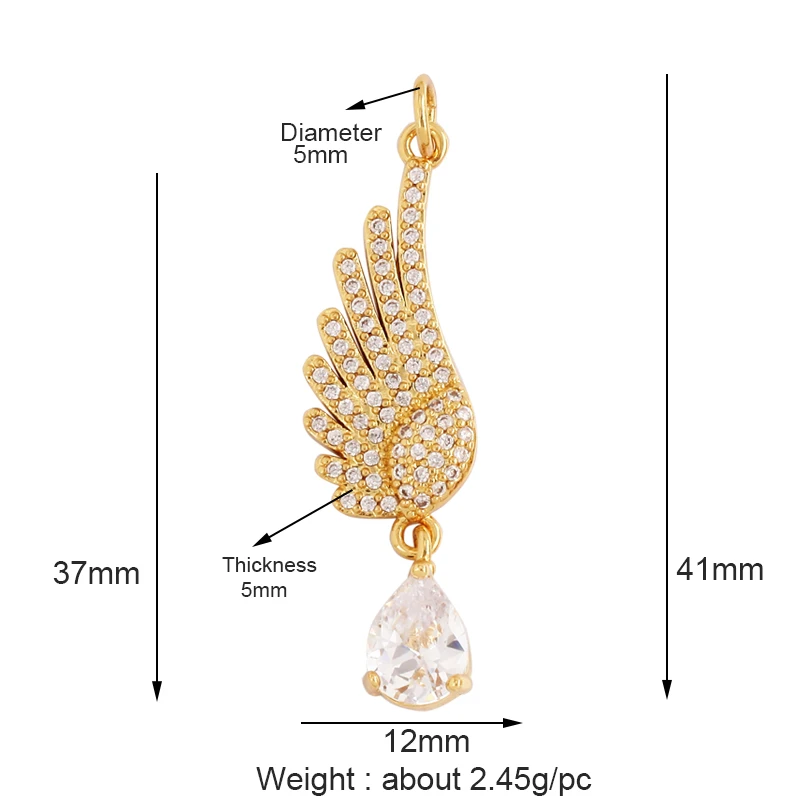 Trendy Butterfly Dragonfly Bird Scorpion  Animal Charm Pendant,Cute 18K Gold Necklace Bracelet for Handmade Jewelry Supplies M77