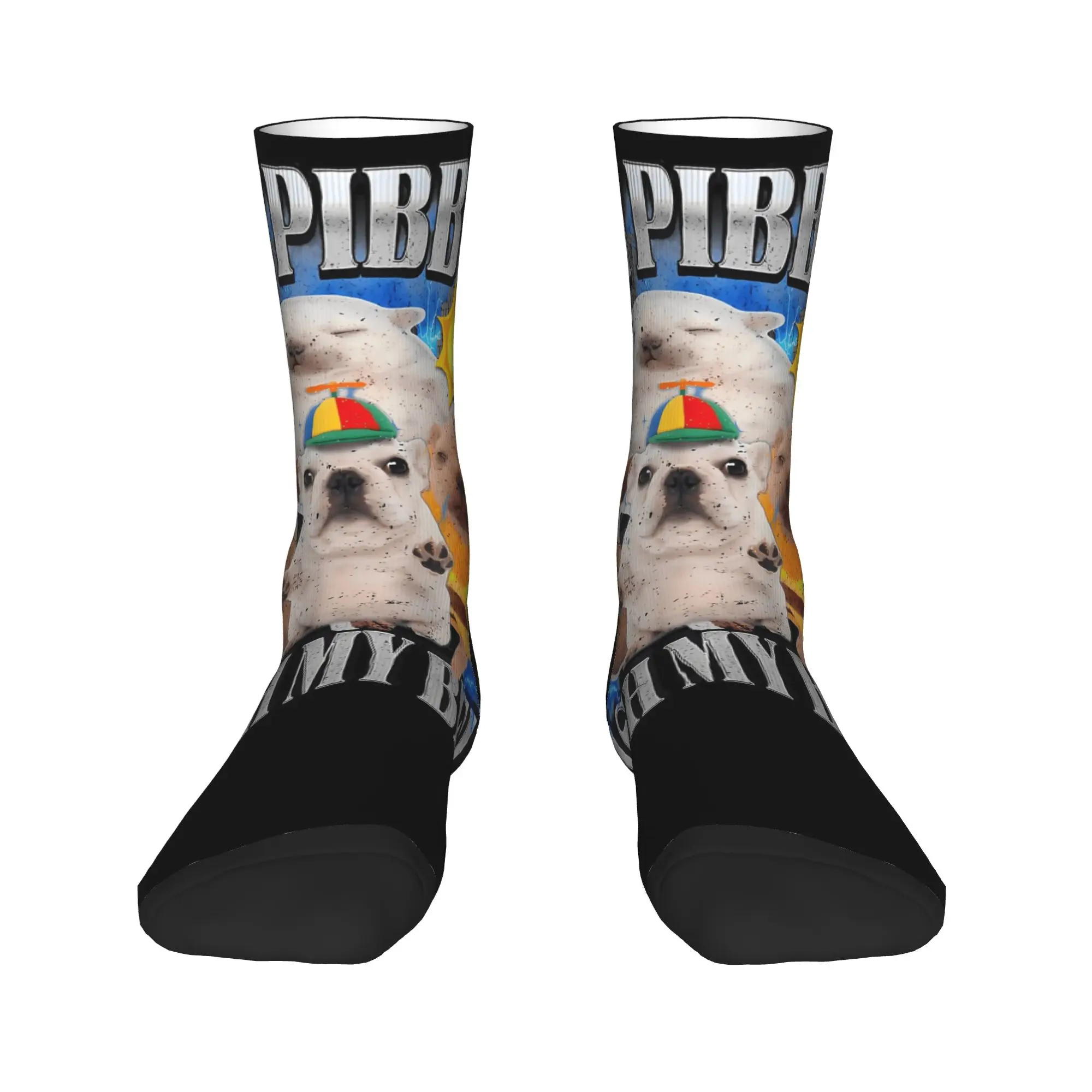أنا Pibble الكلب جرو غسل بلدي البطن الجوارب الخريف جوارب الرجال عادية لينة تنفس الجوارب تصميم في الهواء الطلق عدم الانزلاق الجوارب #2