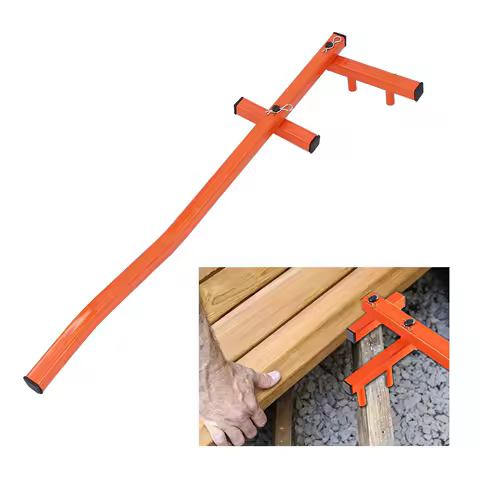 Deck Bending Tool Iron 1.6in to 2.8in Adjustable Decking Straightening Tool for Floor Woodworking Decking Straightening Tool