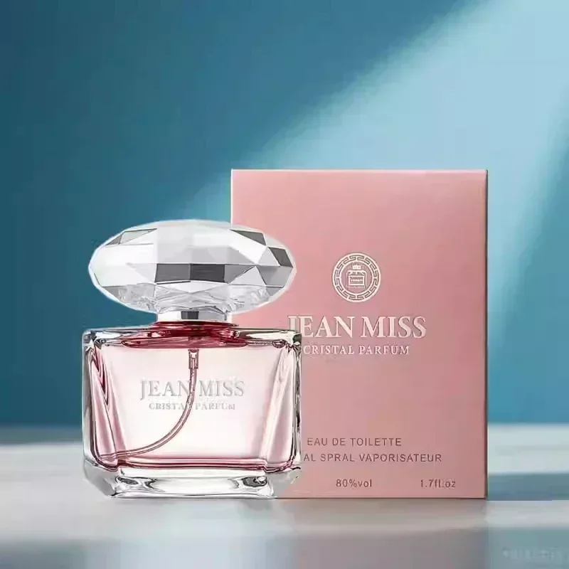 Perfume de luxo 50ml perfume floral para mulher série cristal perfume de longa duração fragrância spray feminino perfumes para uso diário