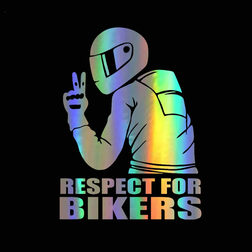 Funny Baby on Board Car Sticker Respect for Bikers Automobiles Motorcycle Exterior Accessories Vinyl Decals