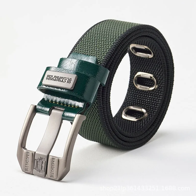 

Повседневный декоративный ремень с ретро-пряжкой, высококачественный холщовый ремень, износостойкий пояс из тесьмы для военной подготовки