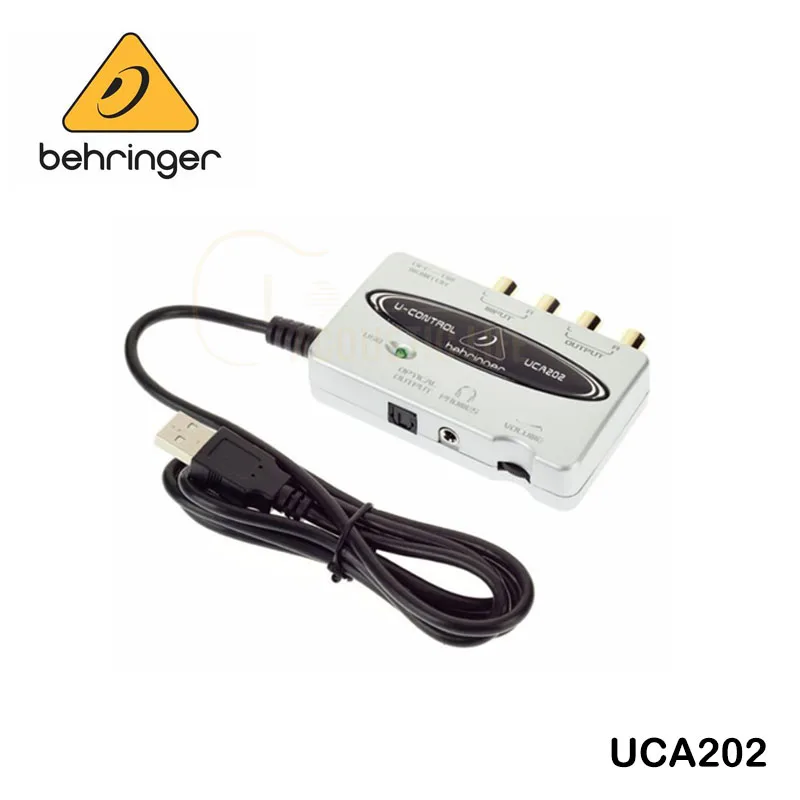 

Компактный USB/аудиоинтерфейс Behringer U-Control UCA202, сверхнизкая задержка, 2 входа/2 выхода, USB/аудиоинтерфейс с цифровым выходом