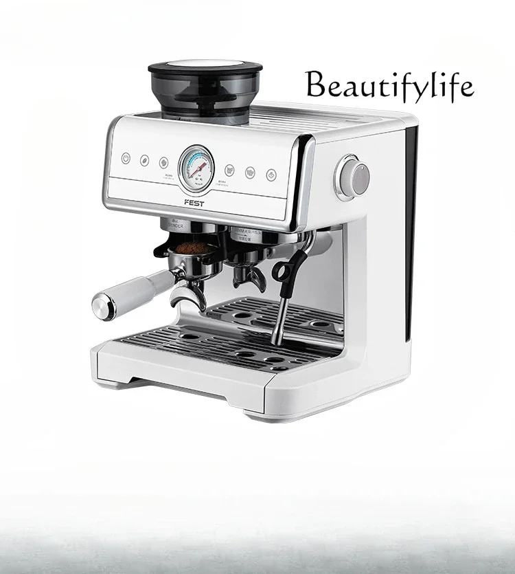 

Commercial semi-automatic coffee machine 58MM household stall fully automatic Italian integrated double boiler