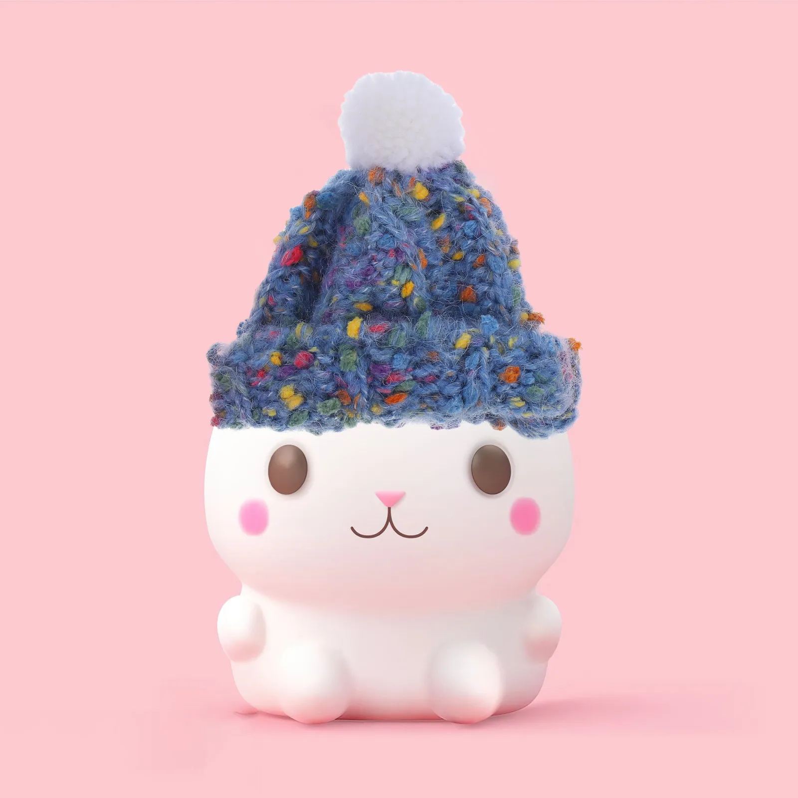 2 Peças de Mini Gorros de Tricô para Acessórios de Inverno Fofos, Toucas de Lã para Artesanato, Ornamento de Casa de Bonecas e Projetos DIY