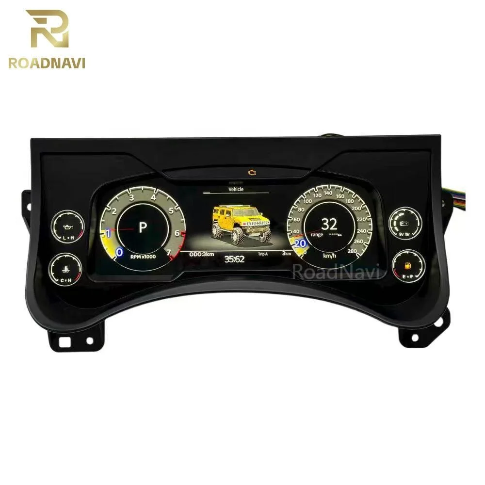 RoadNavi OEM Auto Meter Gauge for Hummer H2 2003-2009 Odometer Cockpit LCD Instrument PanelAR
