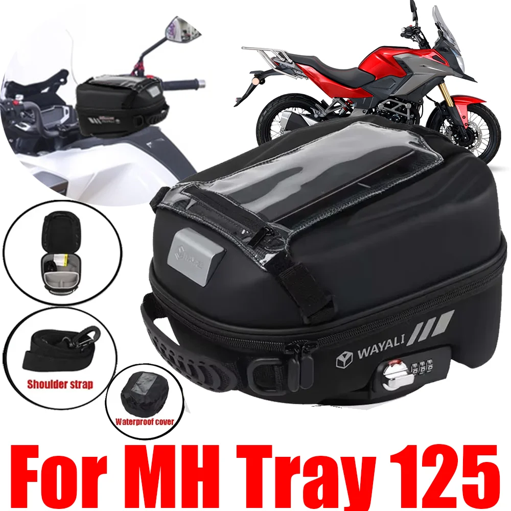 For Motorhispania MH Tray 125 Tray125 Motorcycle Accessories Tank Bag Travel Luggage Storage Bags Tanklock Phone Navigation Bags