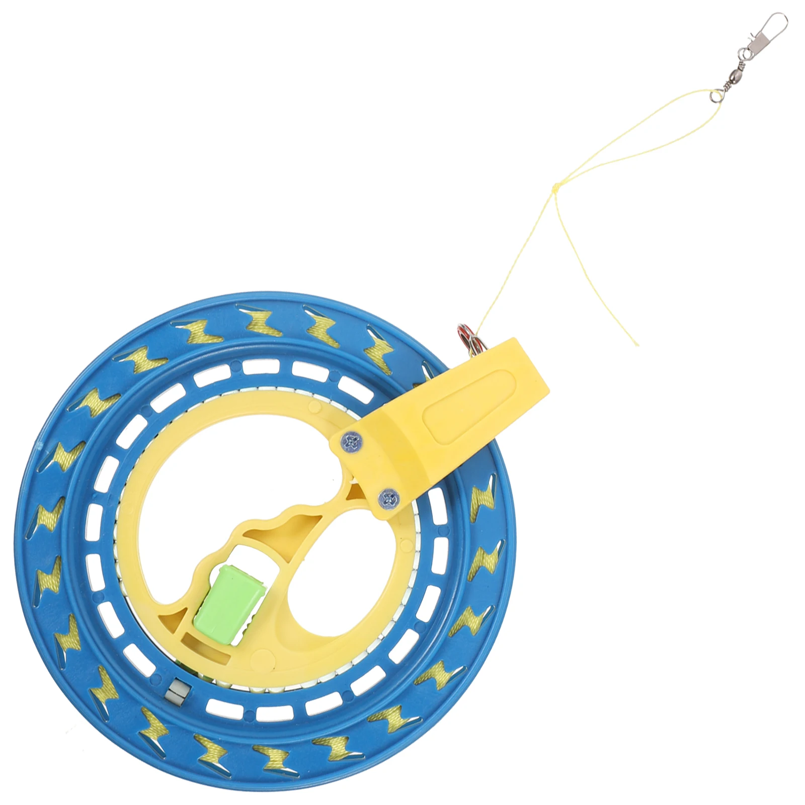 Linha de pipa de plástico carretel voando máquina de enrolamento de freio de mão trava de catraca criança