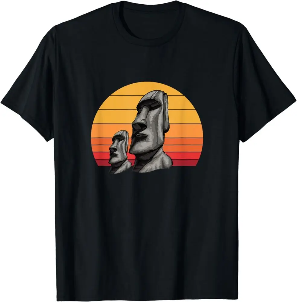 Easter Island Moai, Isla De Pascua Easter Island T-Shirt Anime Graphic T-shirts For Men Clothing Women TeesUnisex Summer