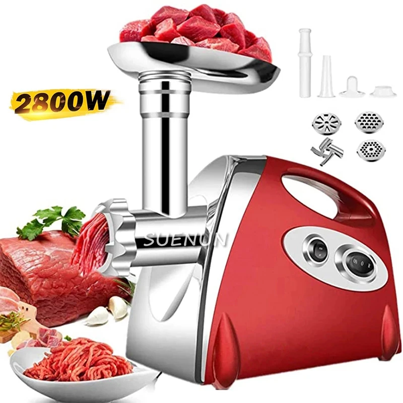 Mincing mechanical and multi-functional filling sausage mixing meat machine high power mincing machine home