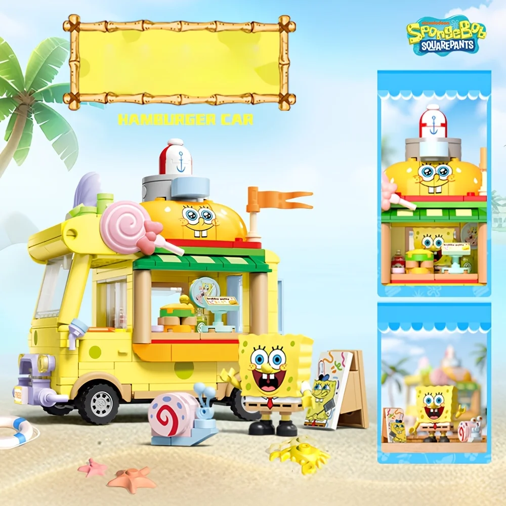 Série de blocos de construção Pineapple Beach Street View, presente de aniversário para adultos, presente para fãs, modelo de bloco de construção divertido
