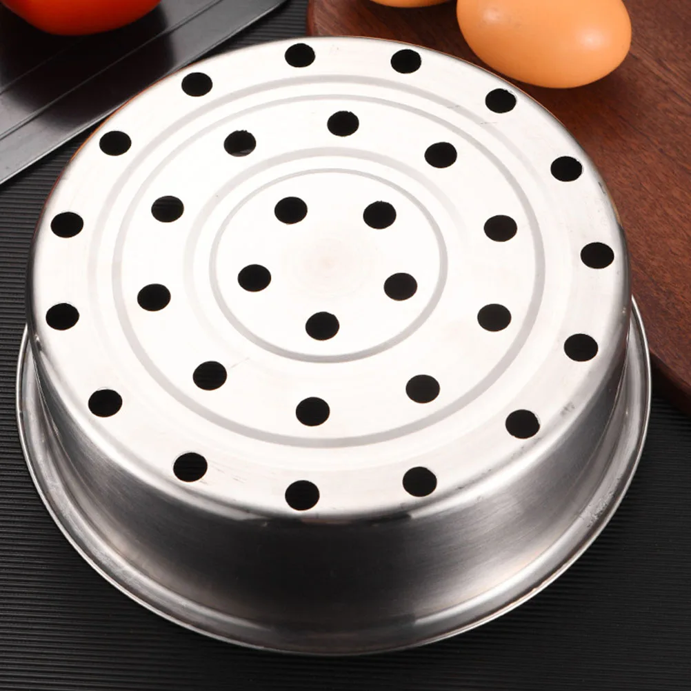 

Steamer Basket 21cm High Grade Stainless Steel Food Steaming Rack Suitable for Meat Dim Sum Seafood Kitchen Use