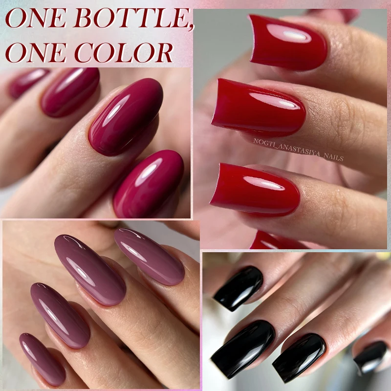 LILYCUTE 7 ml Gel-Nagellack, Schwarz, Rot, Weiß, 125 Farben, Vernis, semi-permanentes UV-Gel, Nagelzubehör, Soak Off UV-LED-Gel für Nägel