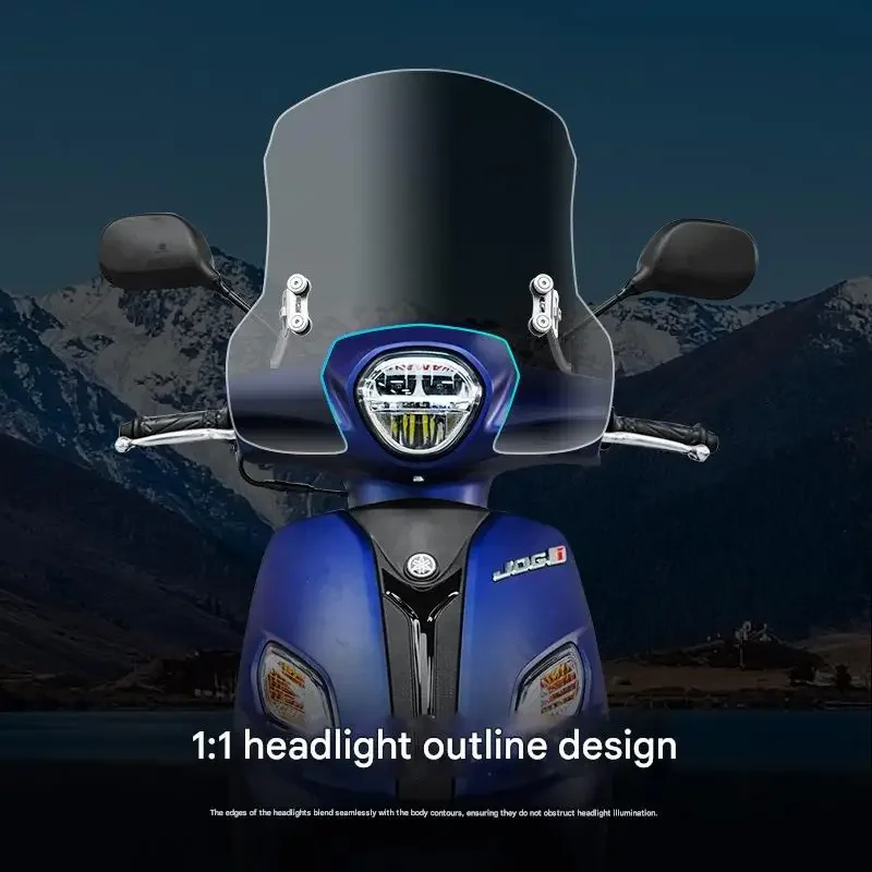 FOR Premium Front Wind Deflector Universal Scooter Windshield for Yamaha JOG I125 &  UU125 Ultra-Clear Vision Anti-UV Anti-A