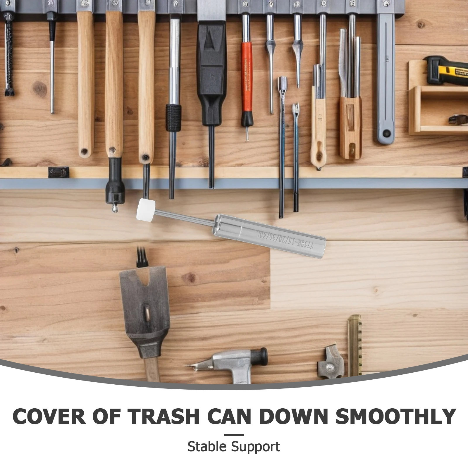 

Soft Closing Trash Can Parts 6pcs Damper Mechanism for Kitchen Cabinet Lid Support Replacement Piston Hinge System