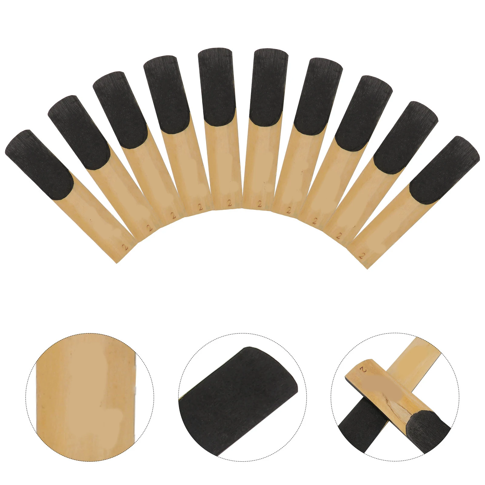 

10 Pcs Saxophone Reed Lead Alto Soprano Clarinet High Accessories Reeds Strength Bass Mouthpiece Saxophones Accessory