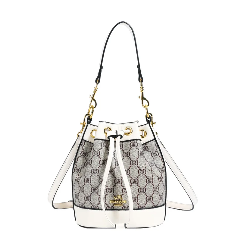 حقيبة كتف ريترو أنيقة 2025 جديدة للنساء، محفظة كروس مطبوعة فاخرة، حقيبة دلو عصرية لجميع المناسبات #6