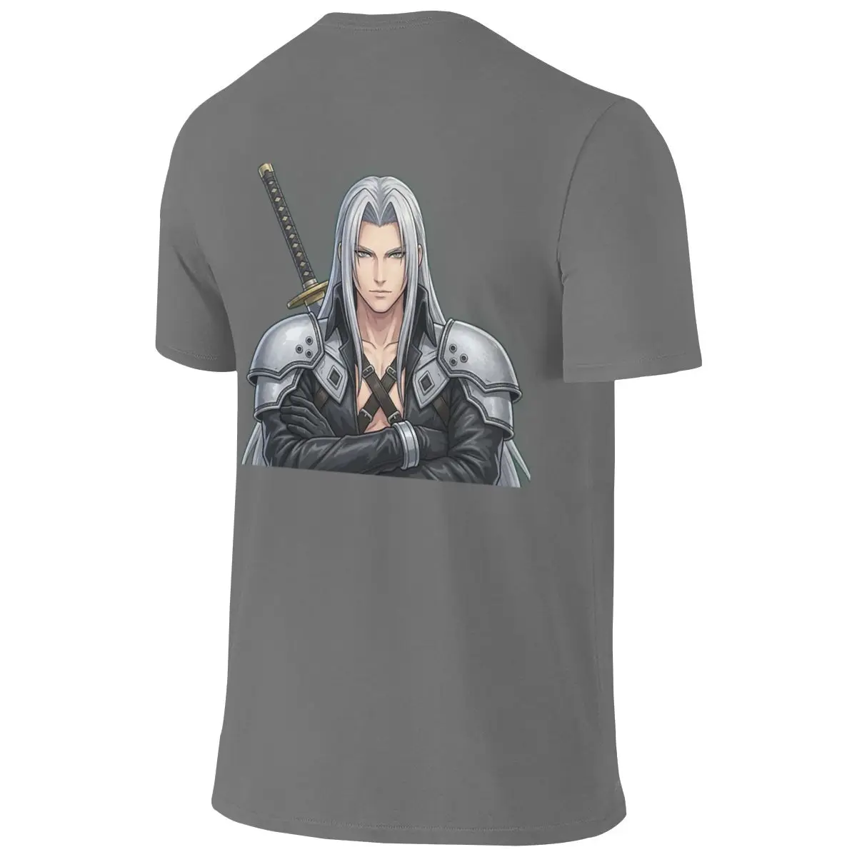 Sephiroth Profile Loose Reversible T-shirt Retro Trendy Brand Basic Versatile Women's T-shirts
