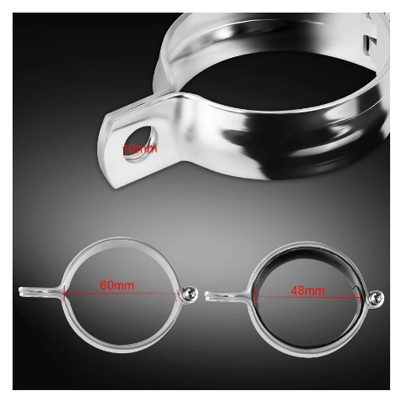 48-60Mm Xe Máy Gắn Nhan Chân Đế Flasher Chân Đế Blinker Chỉ Số Giá Đỡ Dĩa Chốt Cho ATV/xe Trượt Scooter 37-50Mm