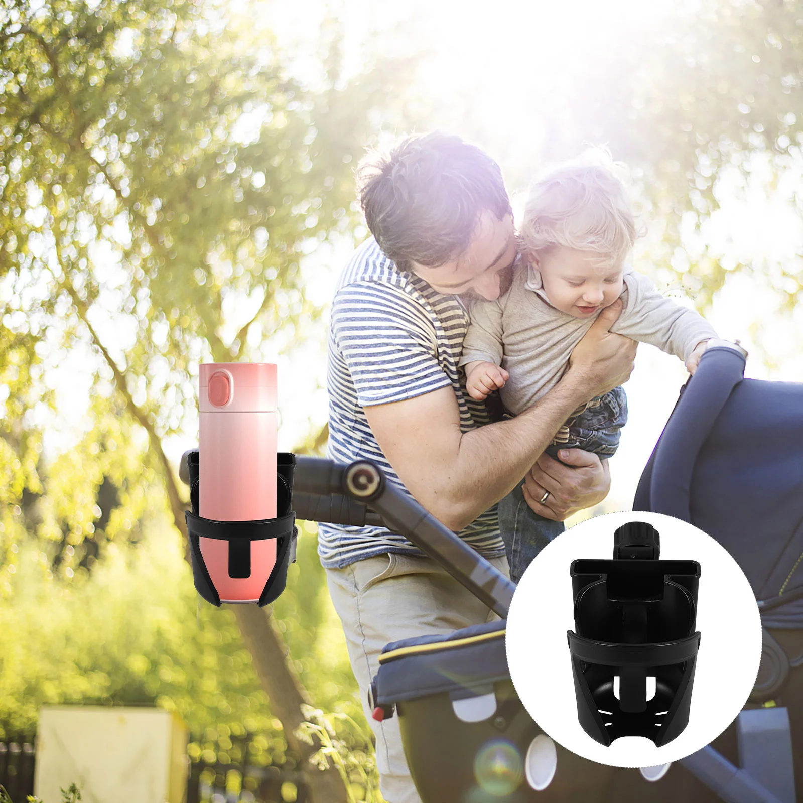 

Durable Anti-Collision Cup Holder for Mic Stand Water Bottle Cage Music Stands Bottle Holder Cup Cradle for Tumblers