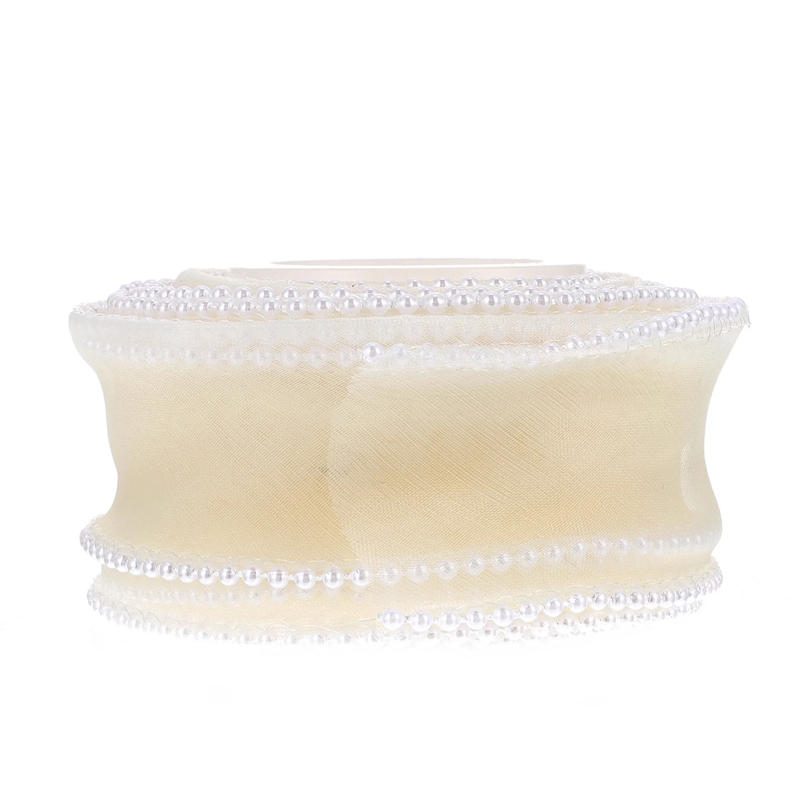 

Pearl Gauze 4CMx5Yards Goose Yellow Gift Box Ribbon Decorative DIY Flower Packaging Ribbon Elegant Party Crafts