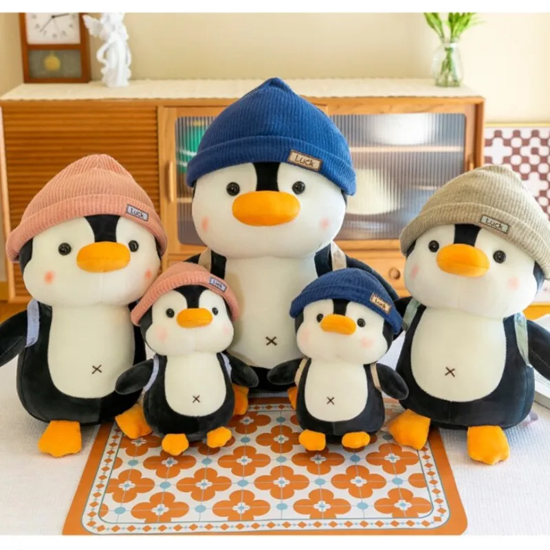 20cm Lucky Penguin Plush Toys Kawaii Stuffed Cartoon Animal Doll Birthday Christmas Gift for Kids Children