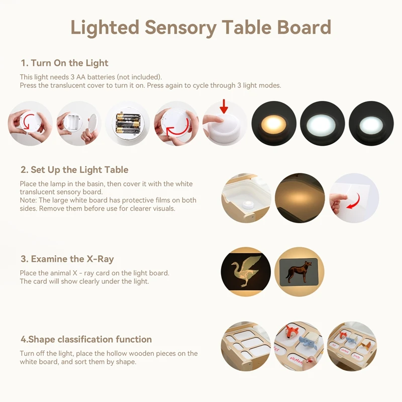 Optical Wooden Sensory Table Montessori Letter Board Set Promotes Sensory Refinement Children's Learning Supplies Gift - view 5