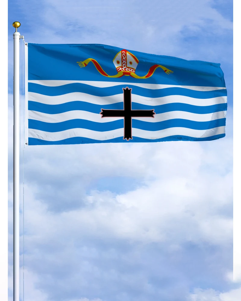 75×150cm Nelson Emblem Flag Polyester New Zealand City Printed Banner Tapestry For Decor