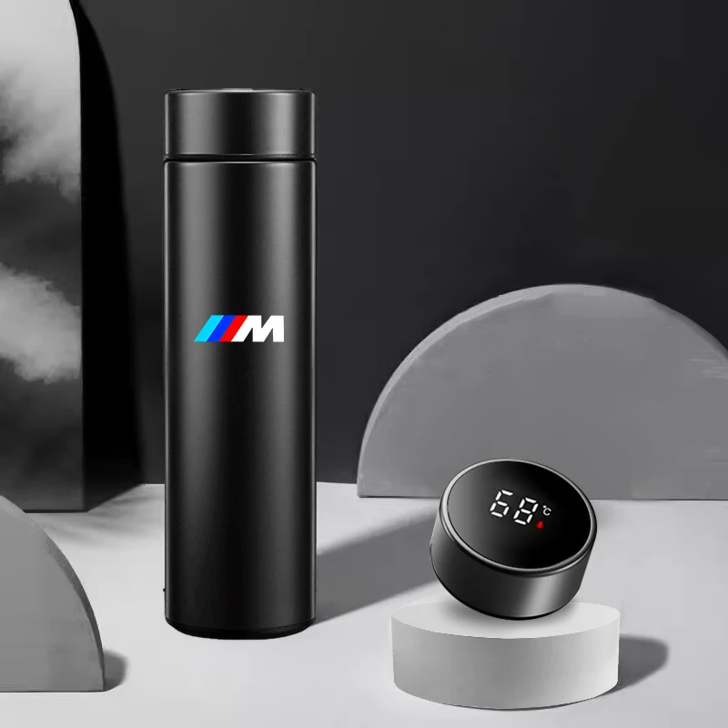 

Car Smart Display Thermos Jug Stainless Steel Insulation Cup For BMW M Emblem M3 M5 E46 E36 E34 F10 E90 F30 E60 interior sticker