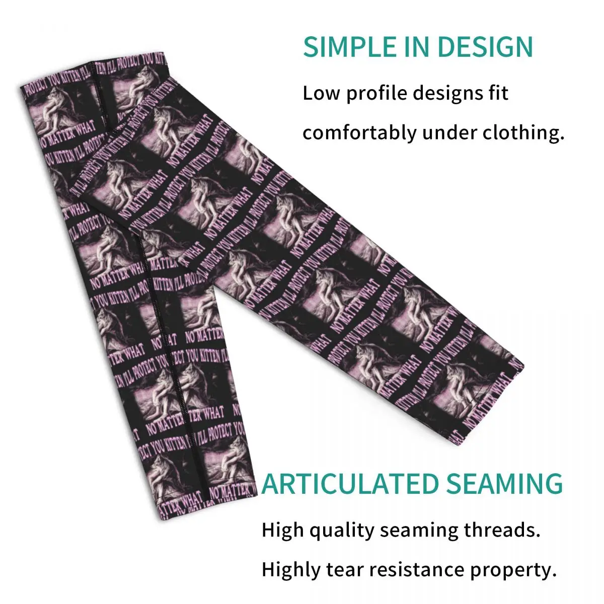 الذئب تمزيق ألفا وولف بالذئب في الهواء الطلق أكمام أذرع تبريد الشمس الأشعة فوق البنفسجية غطاء للحماية الصيف ركوب الدراجات أكمام الوشم