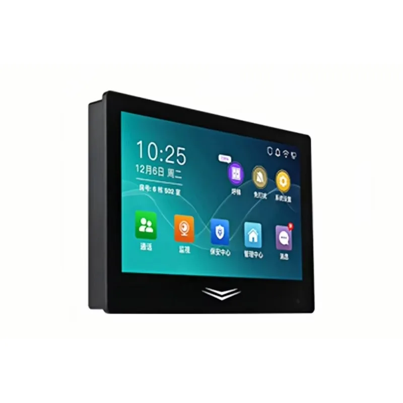Smart 7 Inch Touch Screen Video  System, 4-Units Home Residential with Alarm Cloud Storage