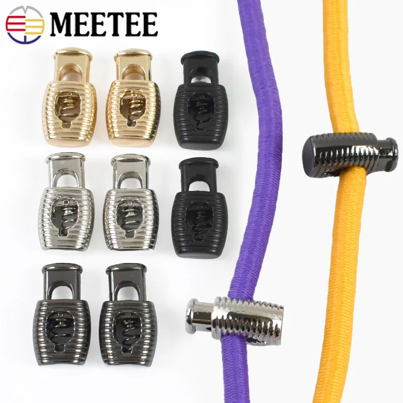 

10/30Pcs 5*7*20mm Metal Buckles Cord Stopper Clothes Hat Strap Cords Lock Clasp Bag Waistband String Stoppers Button Accessories