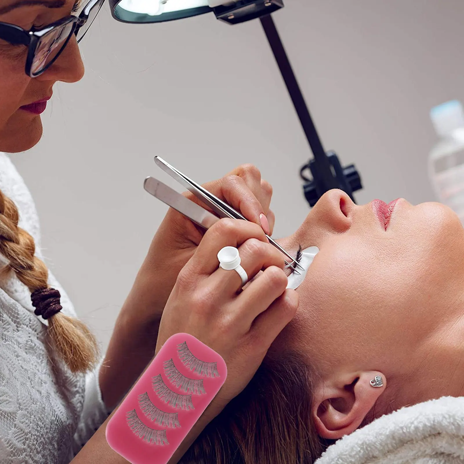 5 قطعة وسادة رموش من السيليكون أداة تطعيم تجميل ناعمة مدمجة لتمديد الرموش ومستلزمات توفير الرموش #6