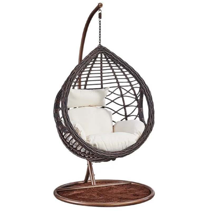 

Outdoor balcony hanging basket rattan Internet celebrity bed and breakfast swing