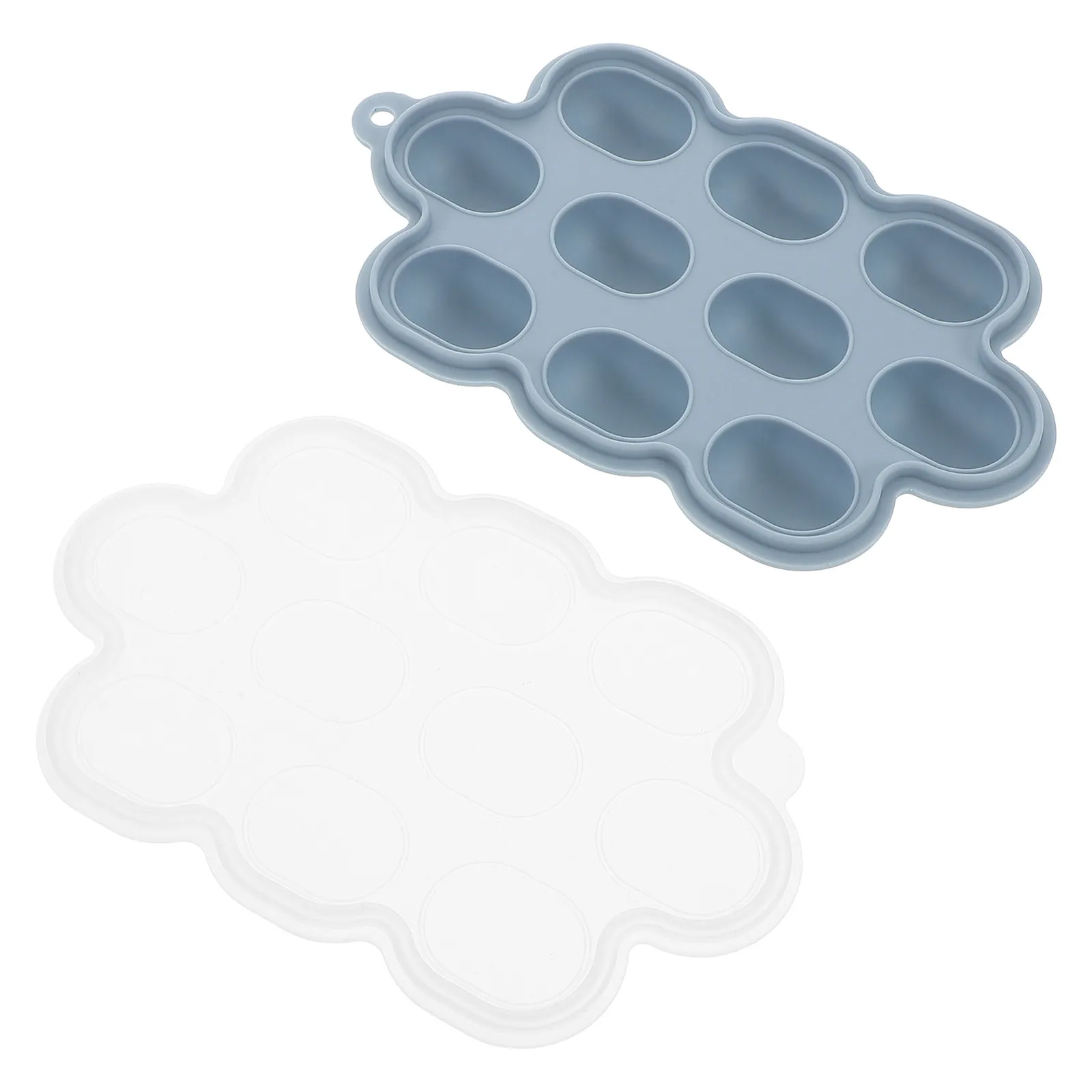 

2Pcs Silicone Baby Food Freezer Tray Stackable Non-Stick Easy-Release Bpa-Free Storage Container for Homemade Puree Meal Prep