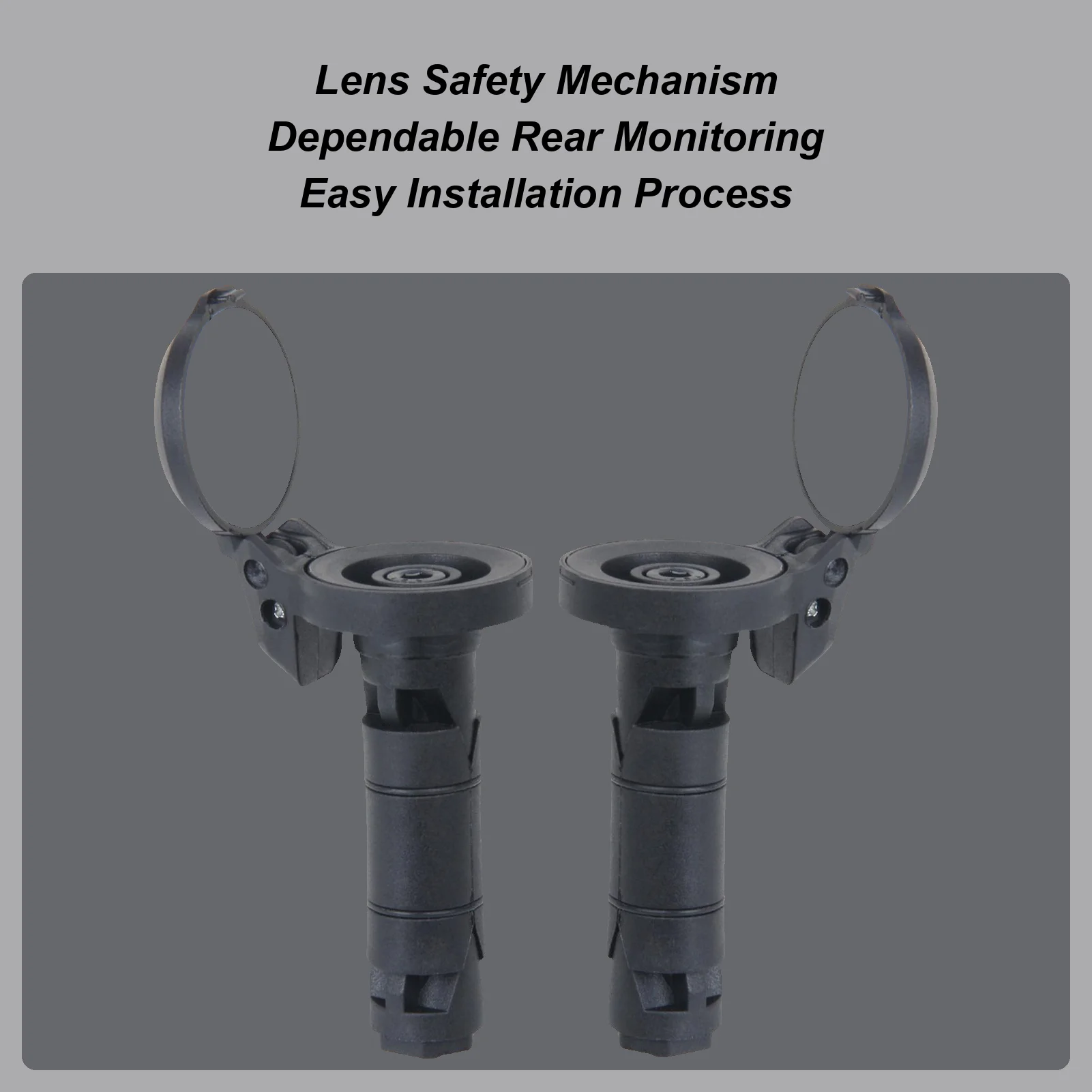 

Handlebar Bar End Bike Mirrors Mountain Road Bike Bar End Mirror 1 Pair Wide-Angle Convex Lens With Protective Cover For Urban