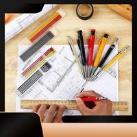 Mechanical Carpenter Pencils Set With Marker Refills And Carbide Scriber Tool, Solid Deep Hole Woodworking Pencils Easy To Use