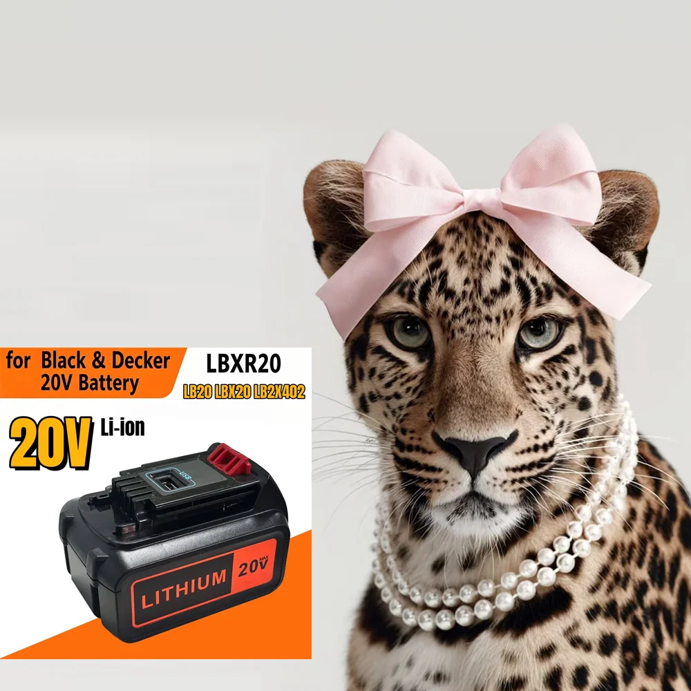 Black+Decker Tool 20V Max - 🏗️ 20V 8Ah LBX20 Replacement for