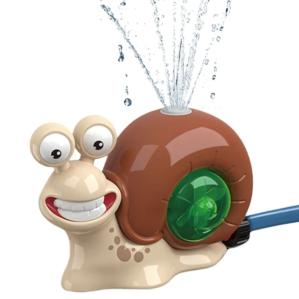 Cartoon Snail Water Sprinkler Baseball Toy Summer Water Game Water Sprinkler for Boys Girls Summer Backyard Lawn Pool Party Fun