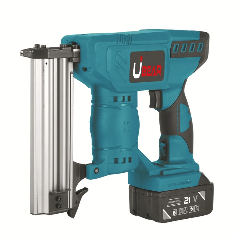 New design nail guns 18v li-ion cordless 2-inch nailer stapler with LED lighting when working