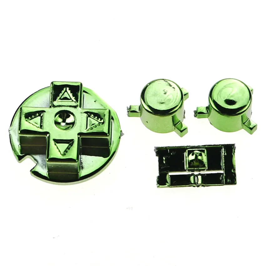 ChengHaoRan 1 Set For Gameboy Pocket GBP Replacement Keypads A B D Pads Power ON OFF Button Chrome & Silicone Conductive Rubber